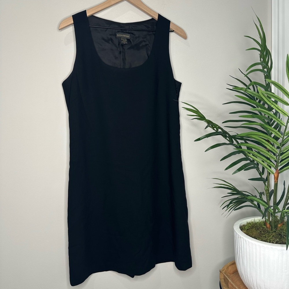 Banana Republic 100% Wool Classic Black Mini Dress